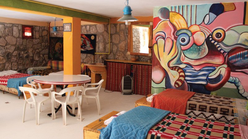 Habitación compartida del Hotel Antigua Tilcara, en Jujuy, Argentin
