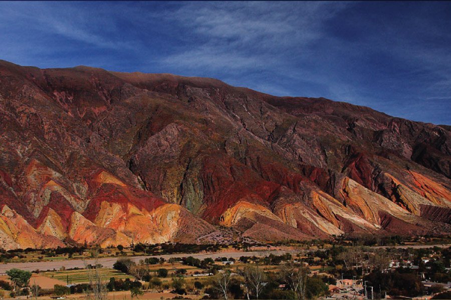 Paleta del Pintor en Maimará en la Quebrada de Humahuaca, provincia de Jujuy, Argentina